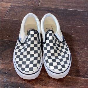 checkered slip on vans